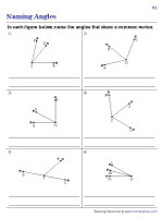 Naming all Angles - Common Vertex