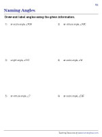 Draw and Label Angles