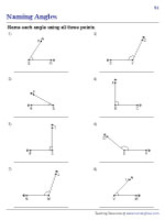 Labeling Angles using Three Points