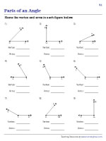 Labeling the Vertex and Arms of an Angle