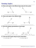 Naming Angles - Revision Worksheets