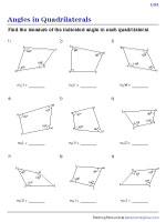 Angles in Quadrilaterals - Level 1 - 1