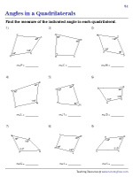 Angles in Quadrilaterals - Level 1 - 1