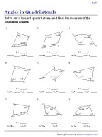 Angles in Quadrilaterals - Level 2 - 2