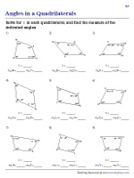 Angles in Quadrilaterals - Level 2 - 2