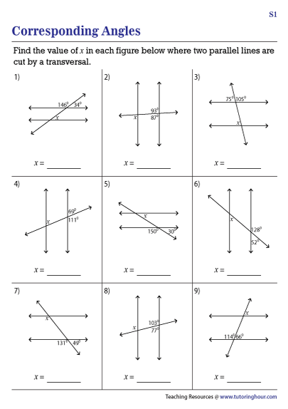 corresponding-angles-worksheets