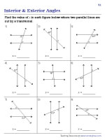 Parallel Lines Cut By A Transversal