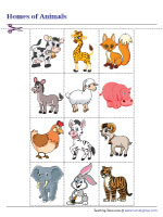 Sorting Farm Animals and Forest Animals