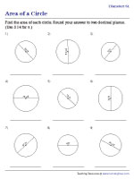 Finding Area When Diameter Is Given - Customary