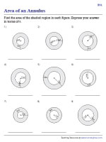 Finding Area in Terms of Pi - Customary