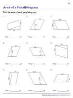 Finding Area of a Parallelogram - Unit Conversion - Customary