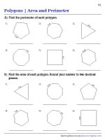 Area and Perimeter of Polygons - Customary