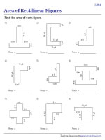 Area of Rectilinear Figures - Customary