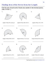 Finding Area of the Sector from Arc Length - Customary