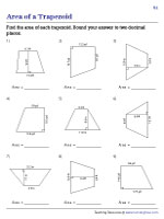 Finding the Area of the Trapezoid - Decimals