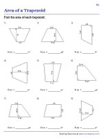 Finding the Area of Trapezoids - Unit Conversion