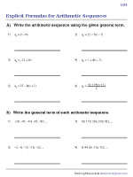 Explicit Formula of Arithmetic Sequences - Level 1 - 2