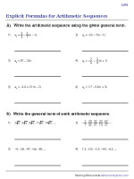 Explicit Formula of Arithmetic Sequences - Level 2 - 1