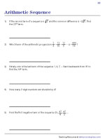 Finding the Missing Parameter of an Arithmetic Sequence 2