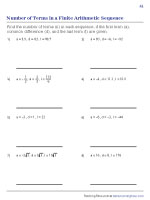 Finding the Number of Terms - Arithmetic Sequence 1