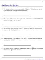 Finding Missing Parameter in Arithmetic Series 1