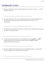 Finding Missing Parameter in Arithmetic Series 2