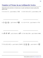 Finding the Number of Terms - Arithmetic Series 2