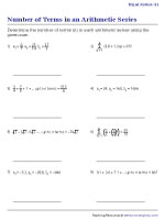 Finding the Number of Terms of the Finite Arithmetic Series 1