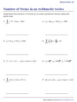 Finding the Number of Terms of the Finite Arithmetic Series 2