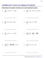 Number of Terms in Arithmetic Series - Sigma Notation 1