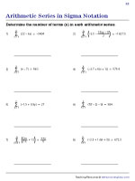 Number of Terms in Arithmetic Series - Sigma Notation 2