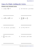 Arithmetic Series - Mixed Review 2