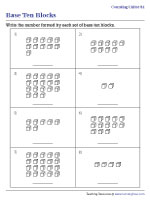 Base Ten Blocks - Counting Units or Ones