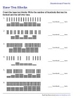 Base Ten Blocks - Hundreds and Tens