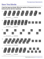 Base Ten Blocks - Thousands and Hundreds