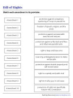 Matching Amendments to Provisions