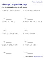 Finding the Interquartile Range - Whole Numbers