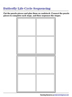 Butterfly Life Cycle - Sequencing Puzzle