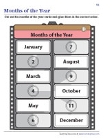 Months of the Year - Cut and Glue