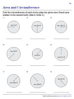 Finding Circumference from Area - Customary