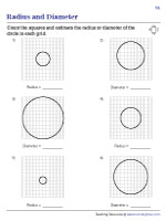 Identifying Radius or Diameter - Grid - Level 1 - Customary