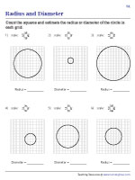 Identifying Radius or Diameter - Grid - Level 2 - Customary