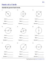 Identifying Parts of Circles - Easy