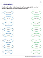 Matching Words to Make Collocations