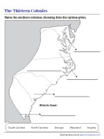 Labeling Southern Colonies