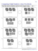 Comparing 3-Digit Numbers Using Base Ten Blocks