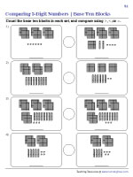 Comparing 3-digit Numbers using Base-10 Blocks