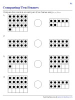 Comparing Numbers up to 20 Using Ten Frames