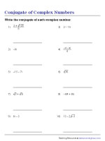 Write the Conjugate of Each Complex Number