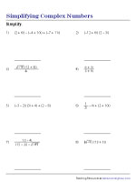 Simplifying Expressions with Complex Numbers
